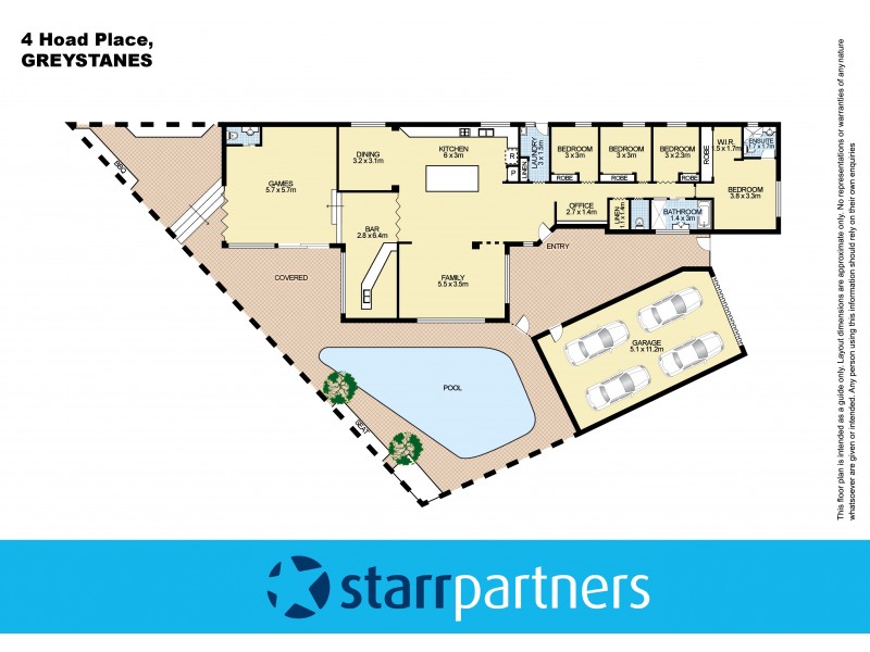 4 Hoad Place, Greystanes NSW 2145 Floorplan