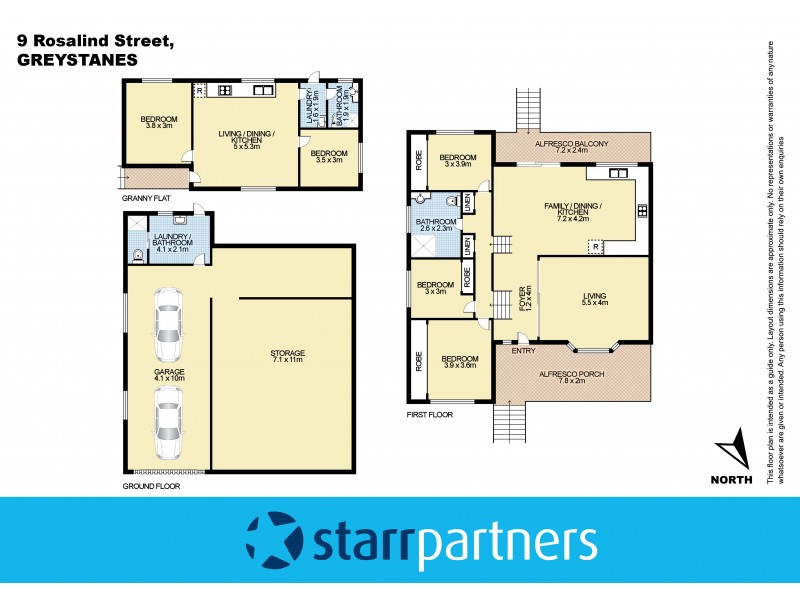 9 Rosalind Street, Greystanes NSW 2145 Floorplan