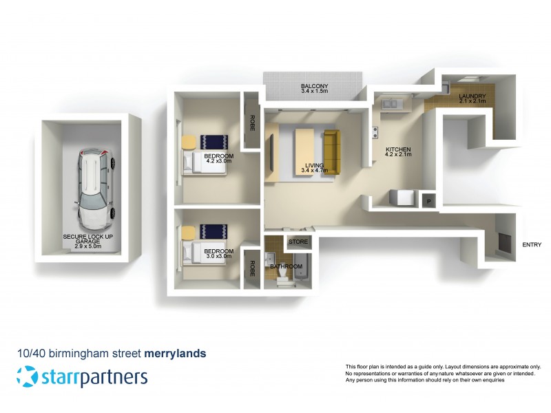 10/40-42 Birmingham Street, Merrylands NSW 2160 Floorplan