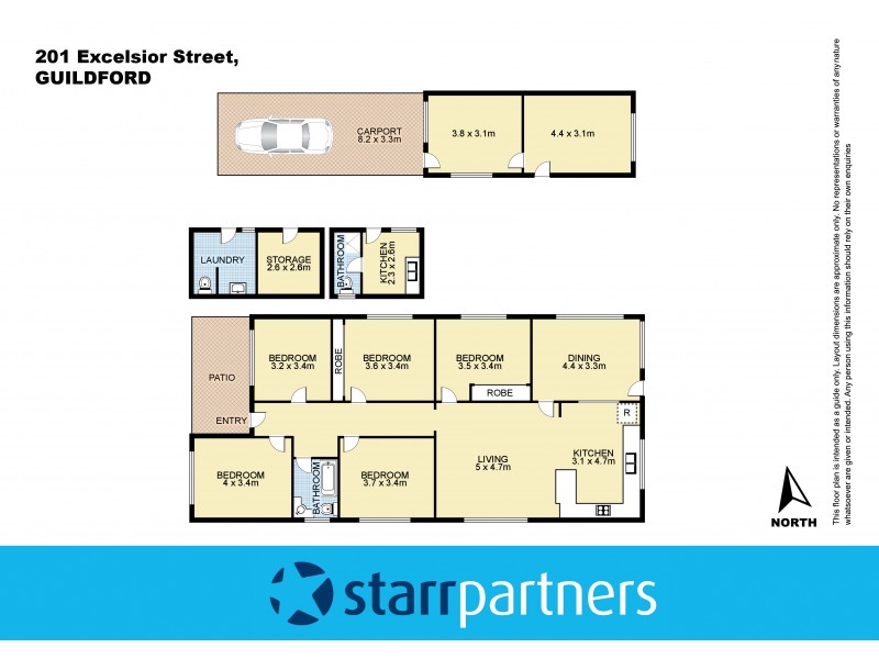 201 Excelsior Street, Guildford NSW 2161 Floorplan