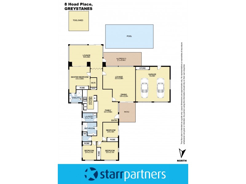 8 Hoad Place, Greystanes NSW 2145 Floorplan