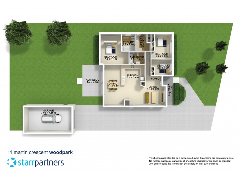11 Martin Crescent, Merrylands NSW 2160 Floorplan