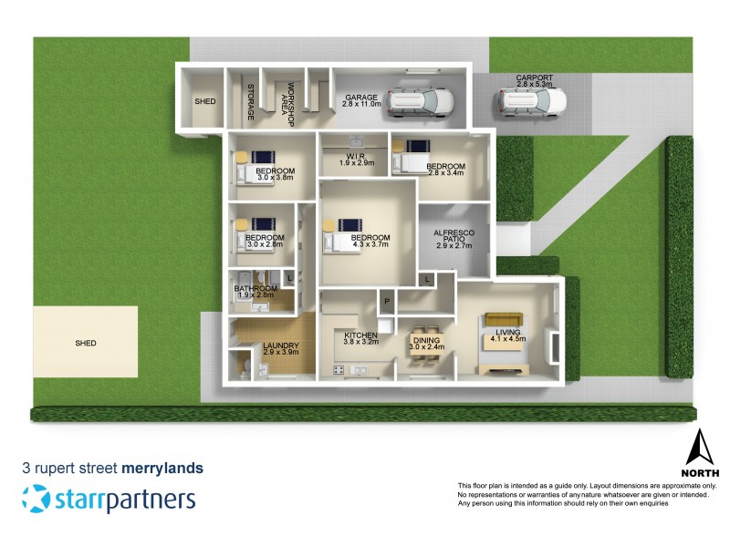 3 Rupert Street, Merrylands NSW 2160 Floorplan