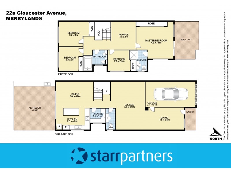 22A Gloucester Avenue, Merrylands NSW 2160 Floorplan