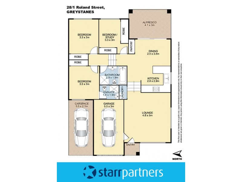 28/1 Roland Street, Greystanes NSW 2145 Floorplan