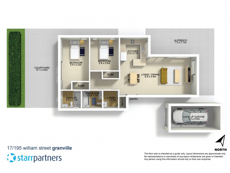17/195-199 William Street, Granville NSW 2142 Floorplan