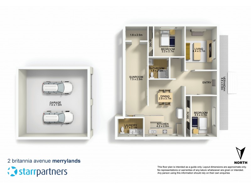 2 Britannia Avenue, Merrylands NSW 2160 Floorplan