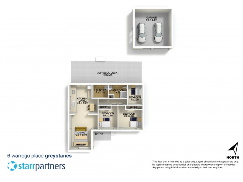6 Warrego Place, Greystanes NSW 2145 Floorplan