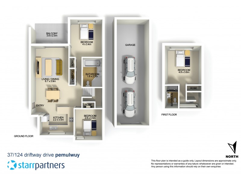 37/124 Driftway Drive, Pemulwuy NSW 2145 Floorplan