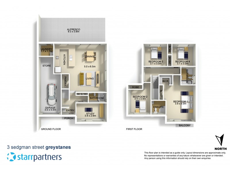 3 Sedgman Street, Greystanes NSW 2145 Floorplan