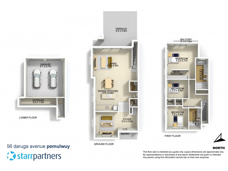 56 Daruga Avenue, Pemulwuy NSW 2145 Floorplan