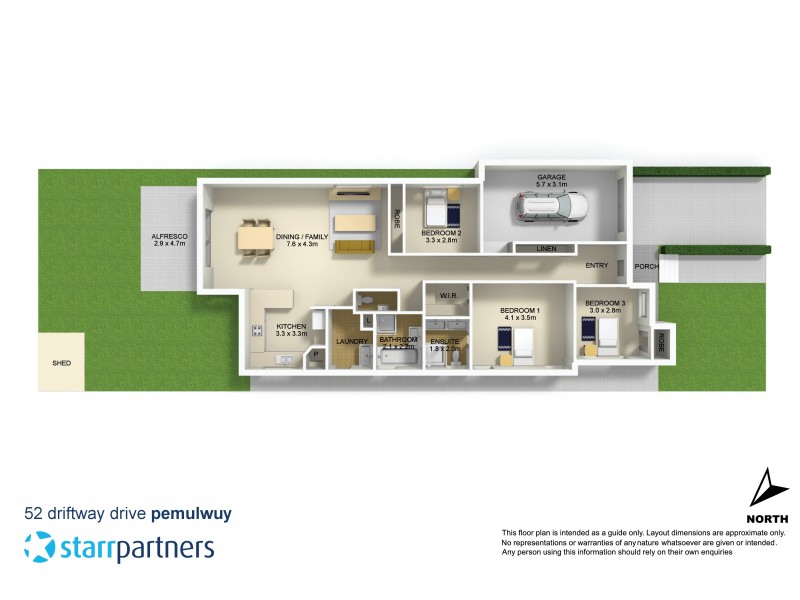 52 Driftway Drive, Pemulwuy NSW 2145 Floorplan