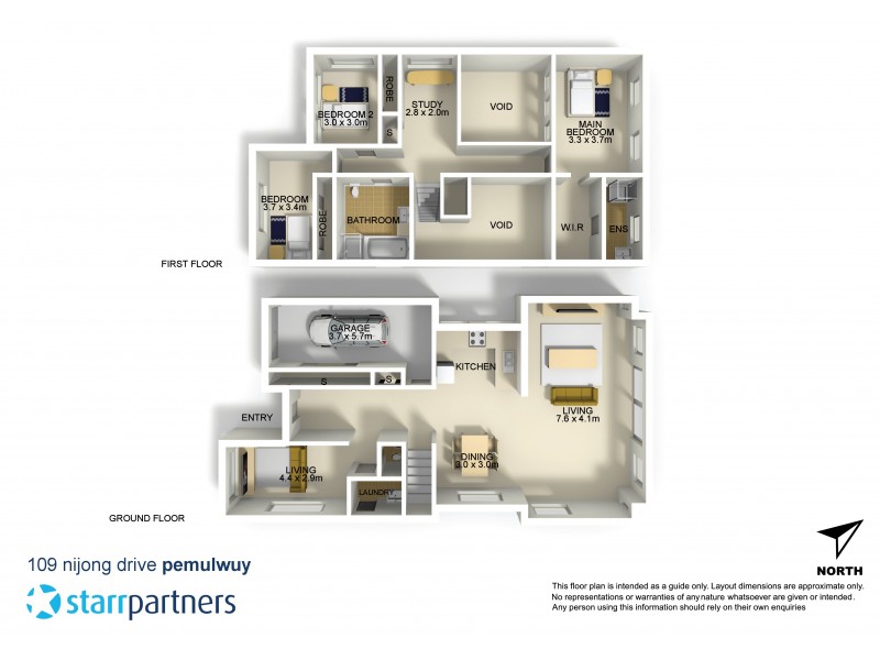 109 Nijong Drive, Pemulwuy NSW 2145 Floorplan
