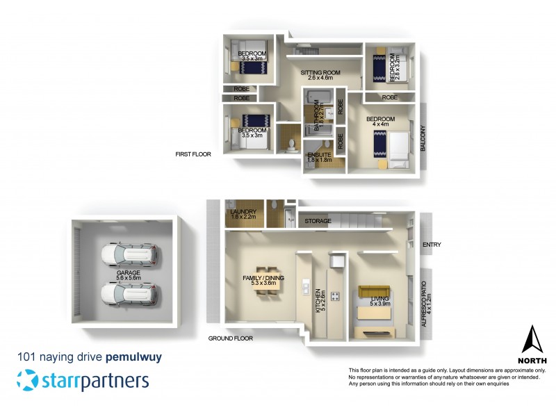 101 Naying Drive, Pemulwuy NSW 2145 Floorplan