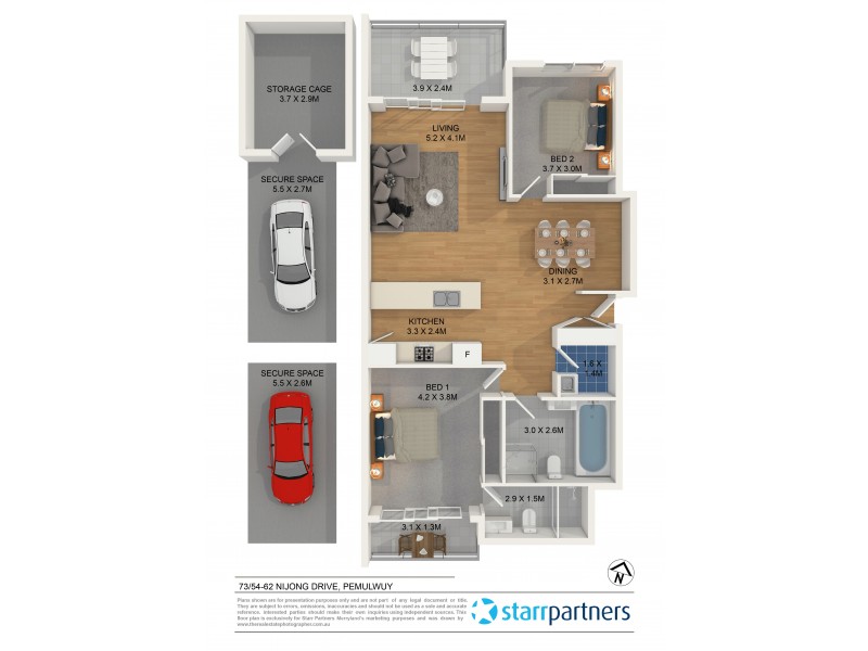 73/54-62 Nijong Drive, Pemulwuy NSW 2145 Floorplan