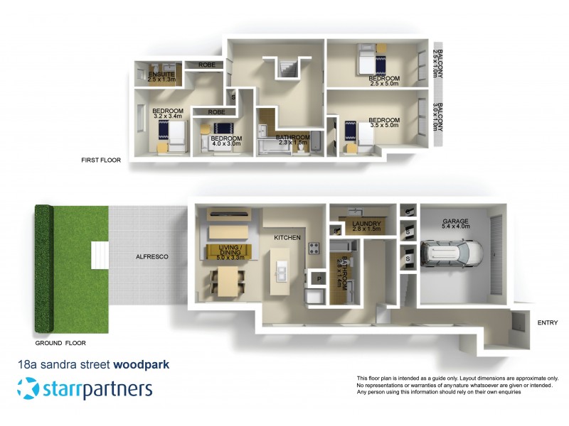 18A Sandra Street, Woodpark NSW 2164 Floorplan