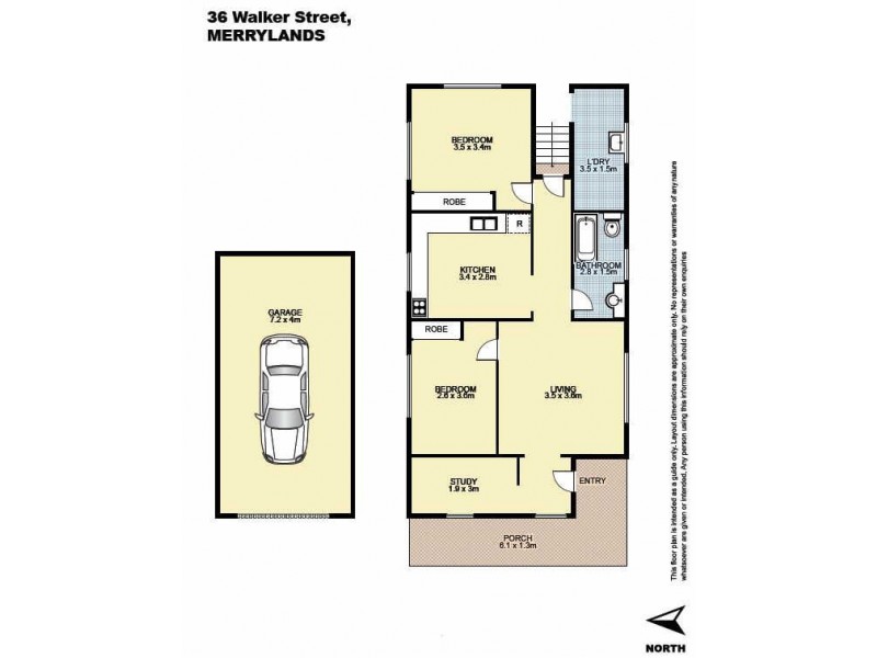 36 WALKER STREET, Merrylands NSW 2160 Floorplan
