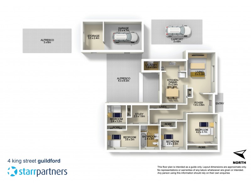 4 King Street, Guildford NSW 2161 Floorplan