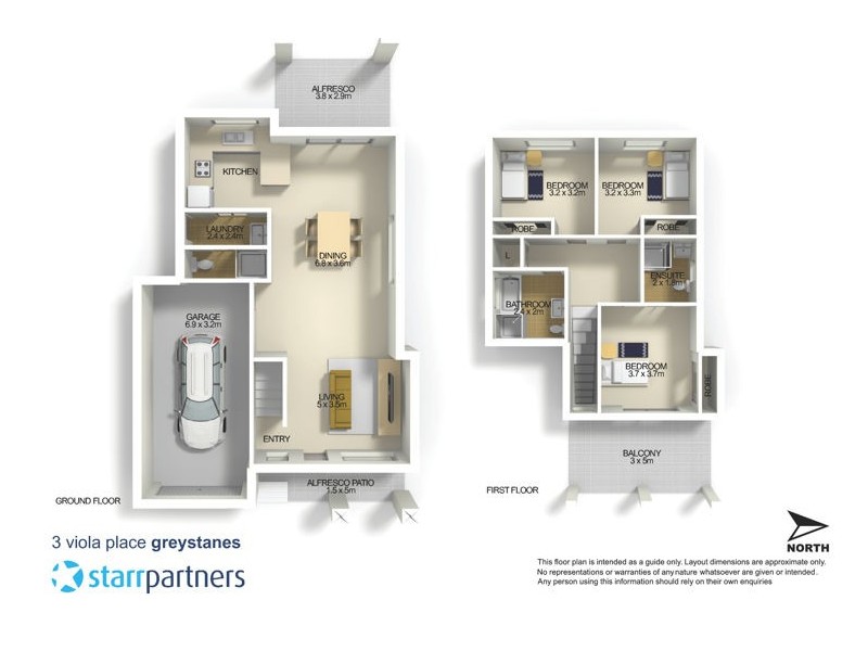 3 Viola Place, Greystanes NSW 2145 Floorplan