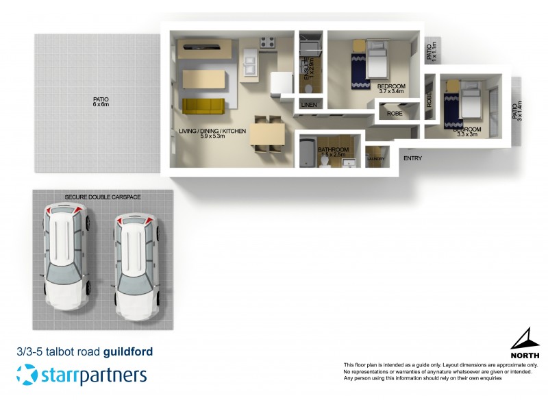 3/3-5 Talbot Road, Guildford NSW 2161 Floorplan