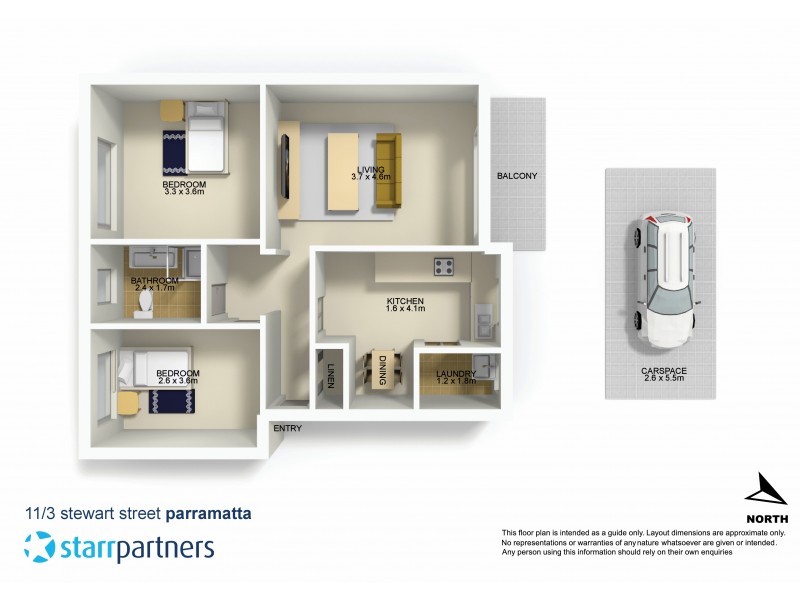 11/3 Stewart Street, Parramatta NSW 2150 Floorplan