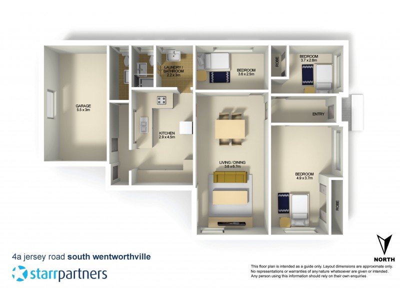 4A Jersey Road, South Wentworthville NSW 2145 Floorplan