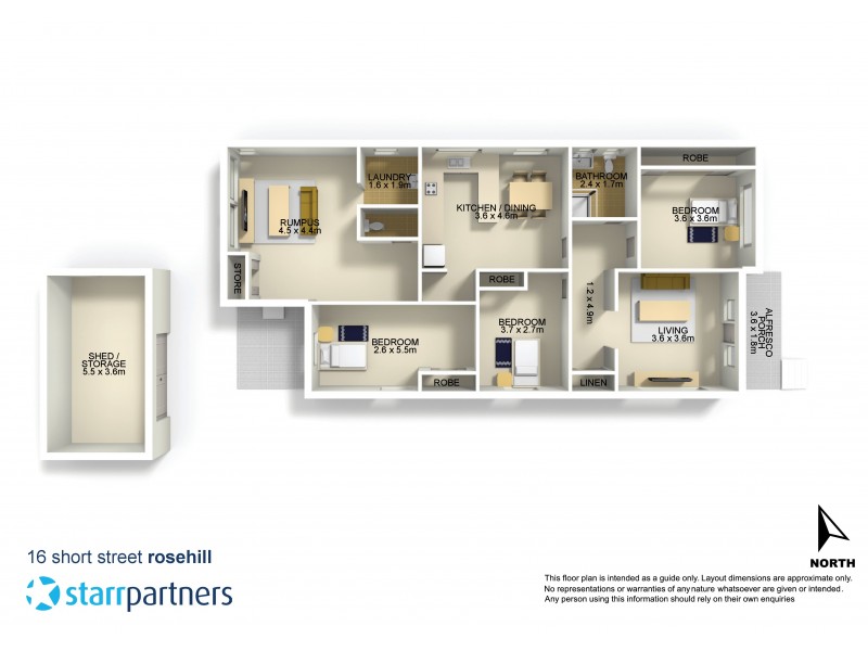16 Short Street, Rosehill NSW 2142 Floorplan