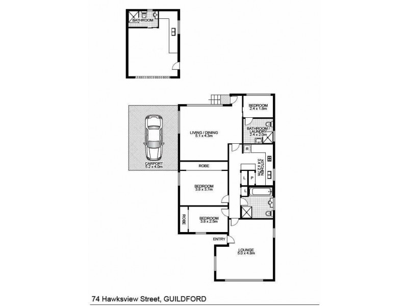 74 HAWKSVIEW STREET, Guildford NSW 2161 Floorplan