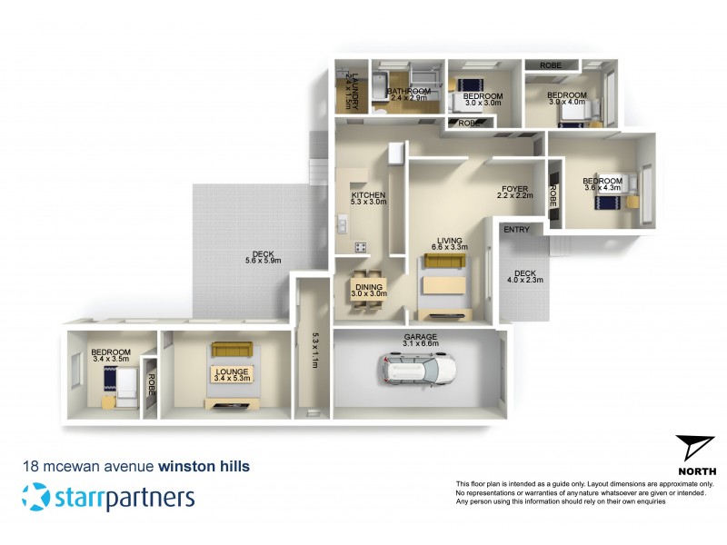 18 McEwan Avenue, Winston Hills NSW 2153 Floorplan