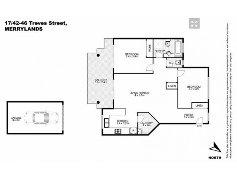 17/42 TREVES STREET, Merrylands NSW 2160 Floorplan