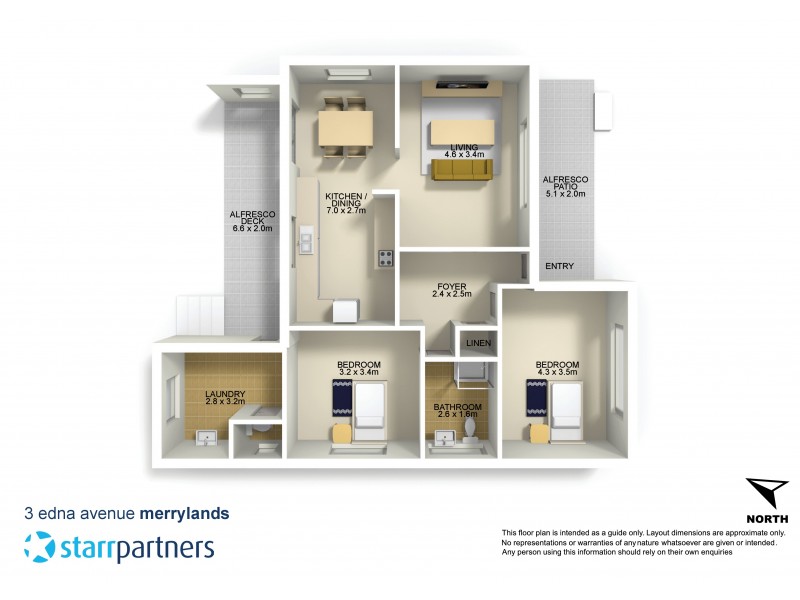 3 Edna Avenue, Merrylands NSW 2160 Floorplan