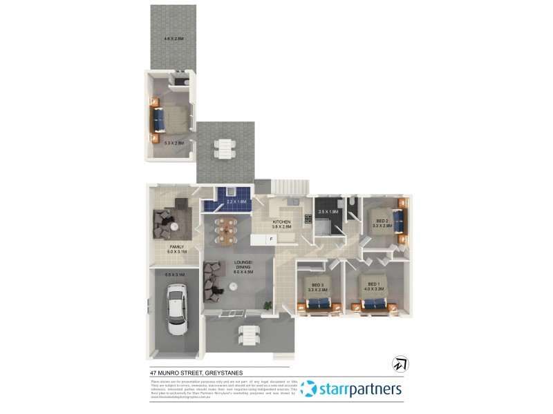 47 Munro Street, Greystanes NSW 2145 Floorplan