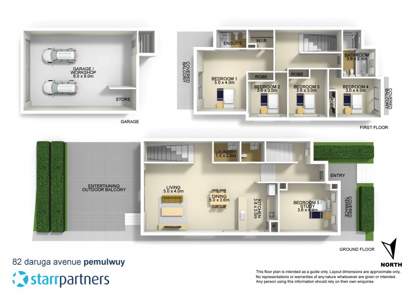 82 Daruga Avenue, Pemulwuy NSW 2145 Floorplan