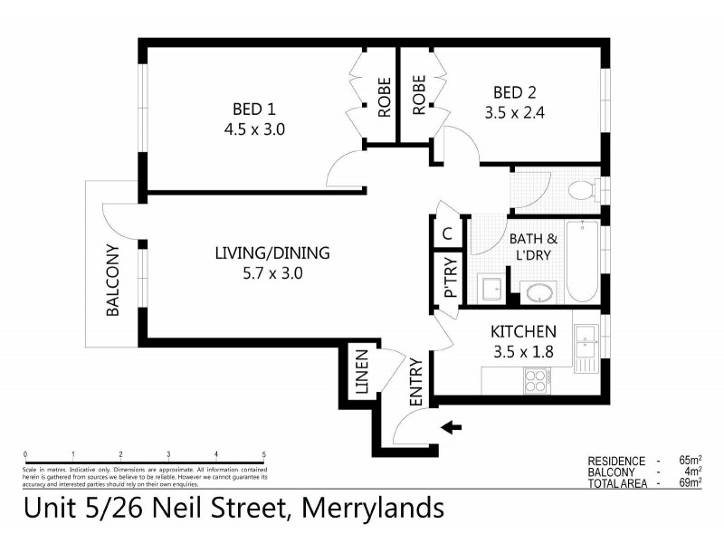 5/26 Neil Street, Merrylands NSW 2160
