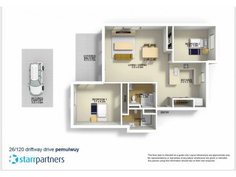26/120 Driftway Drive, Pemulwuy NSW 2145 Floorplan