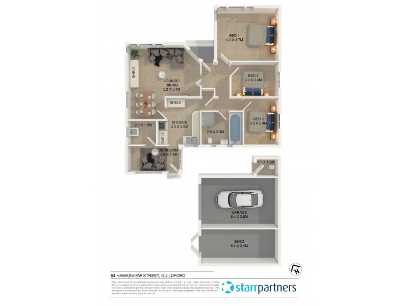 94 Hawksview Street, Guildford NSW 2161 Floorplan