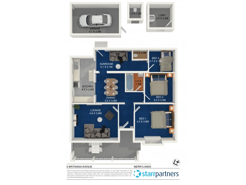6 Britannia Avenue, Merrylands NSW 2160 Floorplan