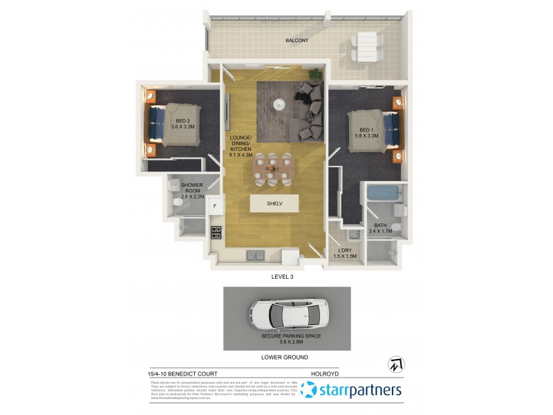 15/4-10 Benedict Court, Merrylands NSW 2160 Floorplan