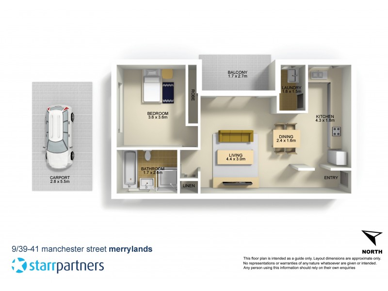 9/39-41 Manchester Street, Merrylands NSW 2160 Floorplan