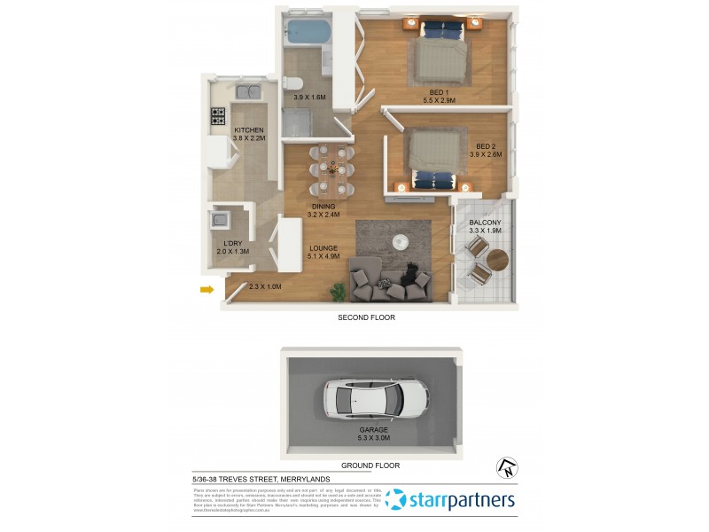5/36-38 Treves Street, Merrylands NSW 2160 Floorplan