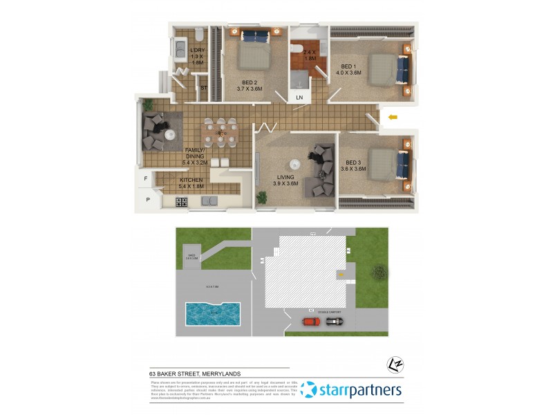 63 Baker Street, Merrylands NSW 2160 Floorplan