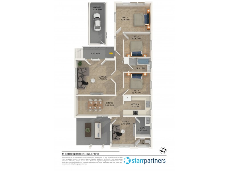 11 Brooks Street, Guildford NSW 2161 Floorplan