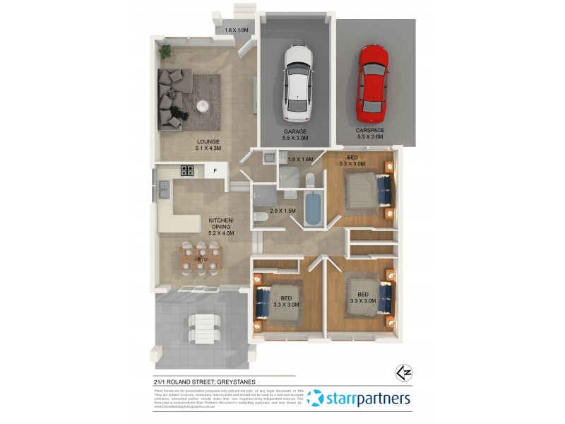 21/1 Roland Street, Greystanes NSW 2145 Floorplan
