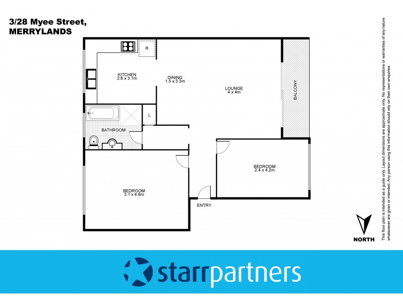 3/28 Myee Street, Merrylands NSW 2160 Floorplan