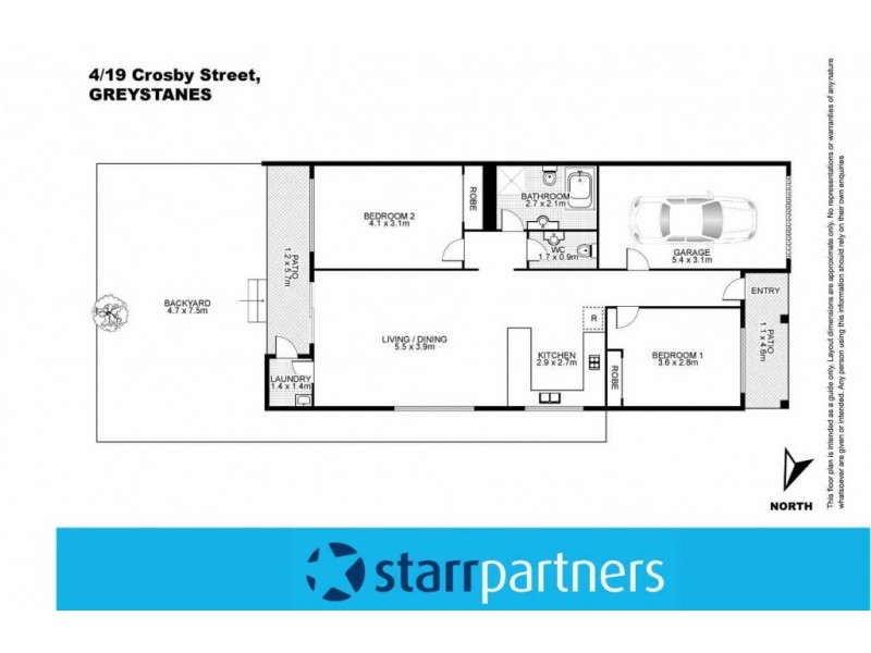 4/19 CROSBY STREET, Greystanes NSW 2145 Floorplan