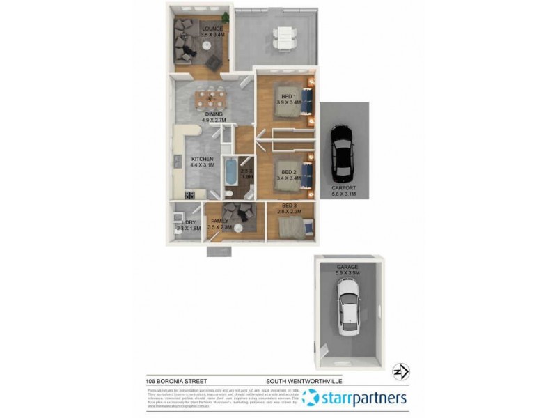 106 Boronia Street, South Wentworthville NSW 2145 Floorplan