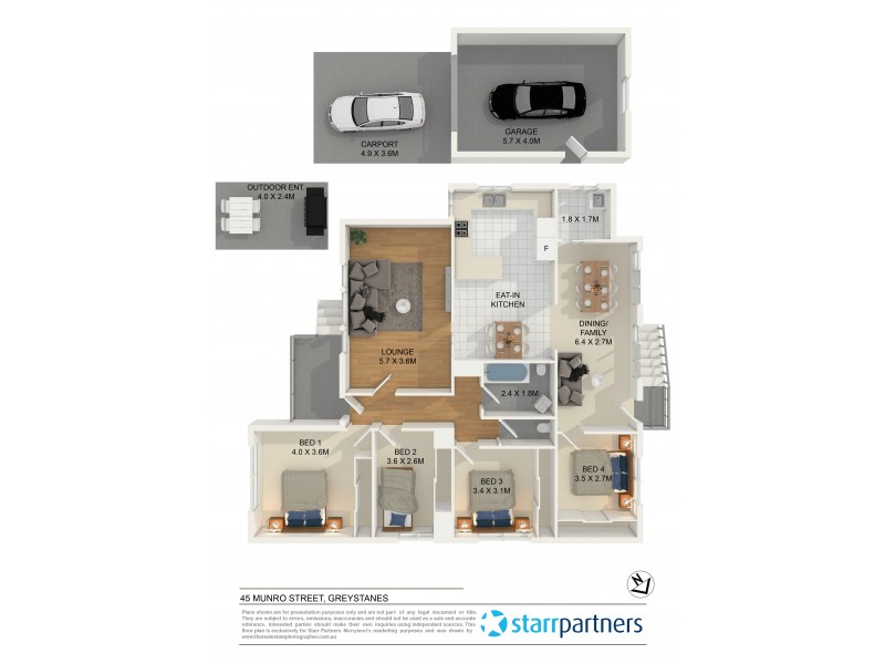 45 Munro Street, Greystanes NSW 2145 Floorplan