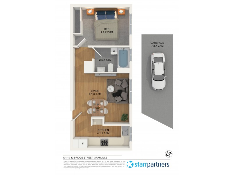 101/10-12 Bridge Street, Granville NSW 2142 Floorplan