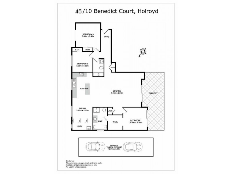 45/4-10 BENEDICT COURT, Holroyd NSW 2142 Floorplan