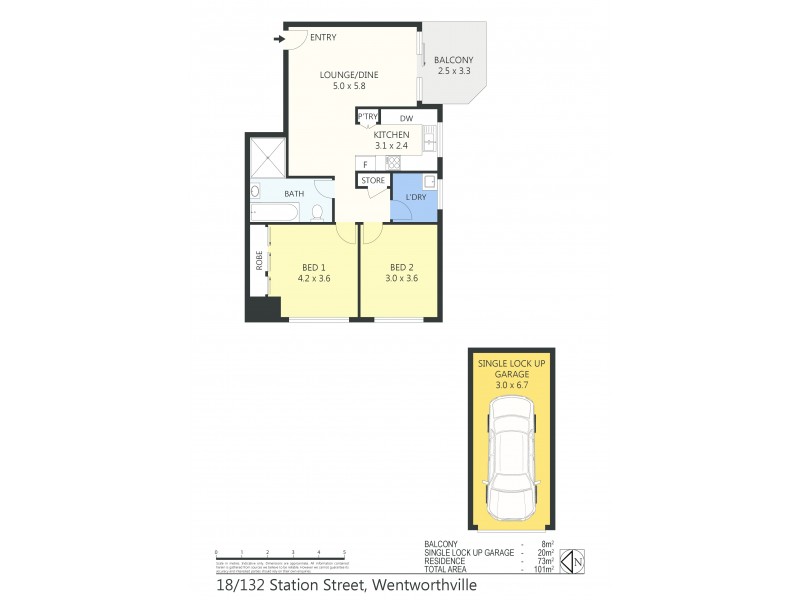 18/132-140 Station Street, Wentworthville NSW 2145 Floorplan